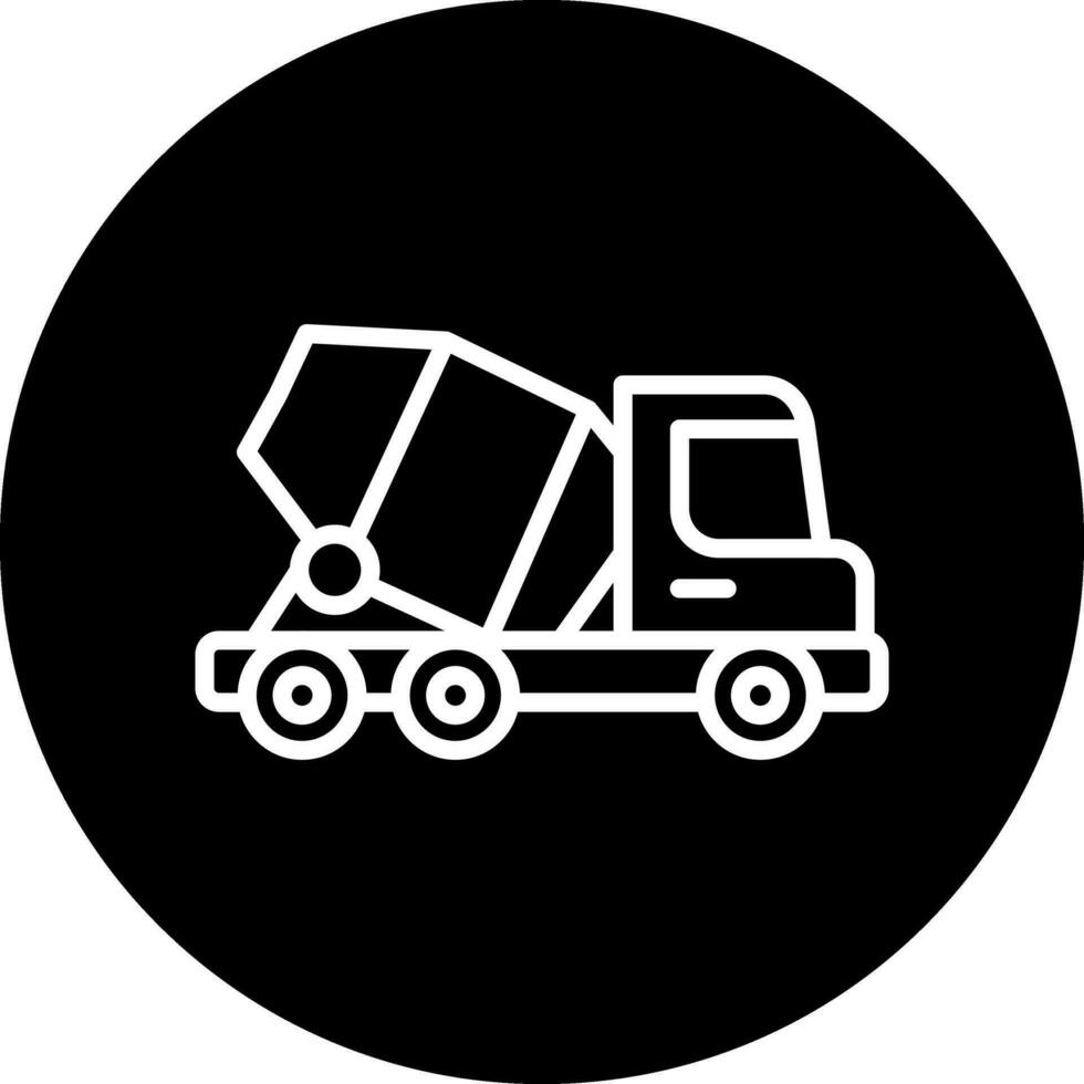 Concrete Mixer Vector Icon