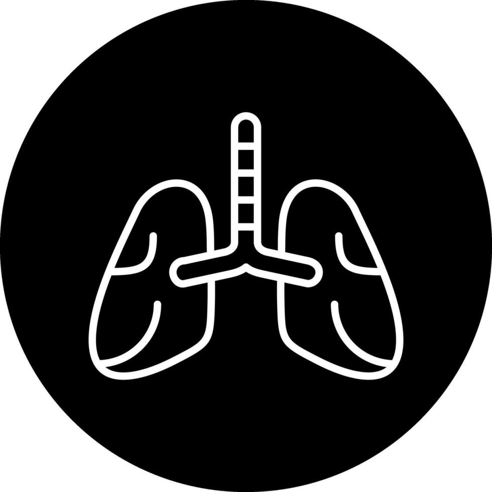 icono de vector de pulmones