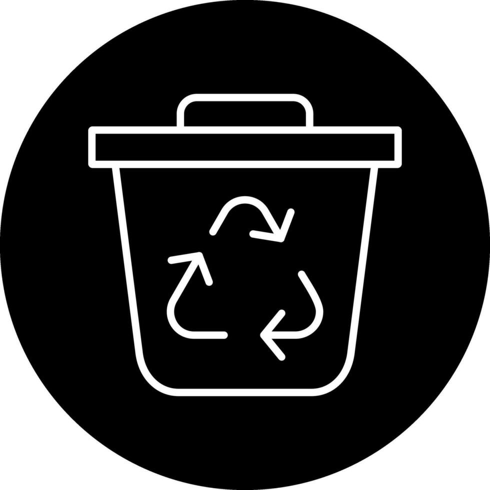 icono de vector de reciclaje