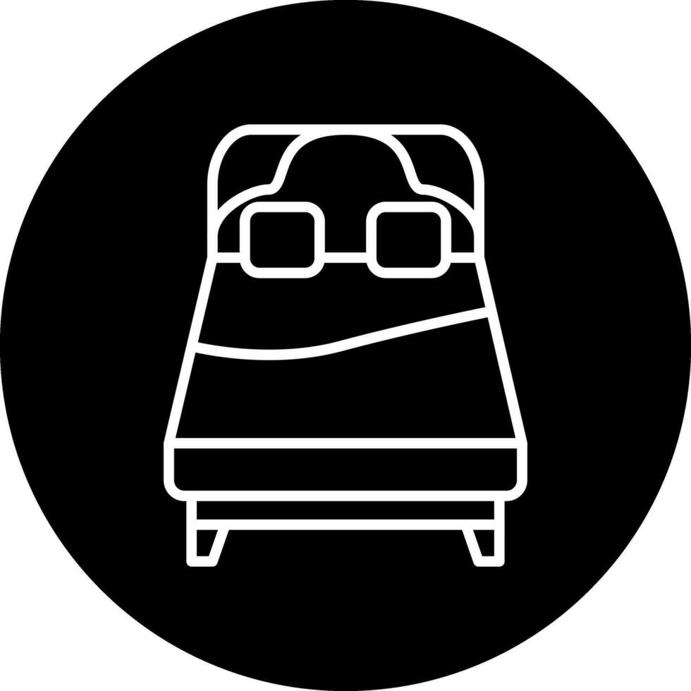 Queen Bed Vector Icon