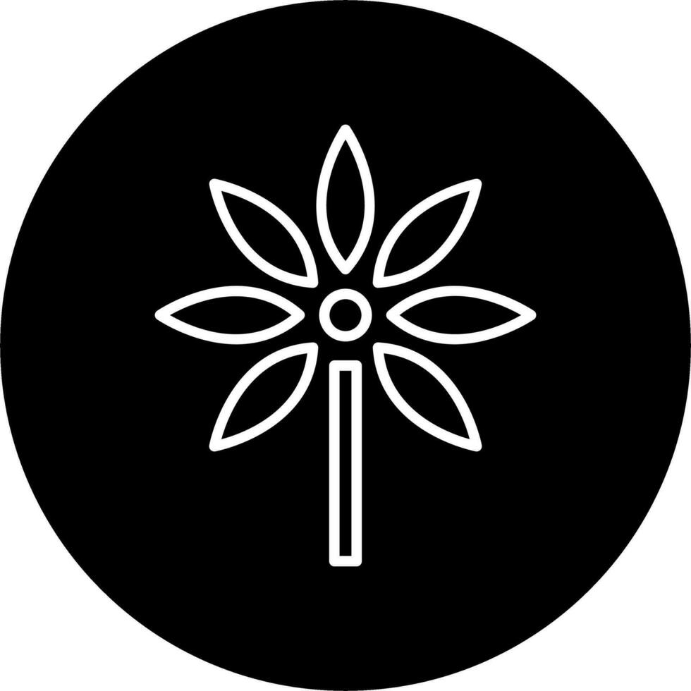 icono de vector de schefflera