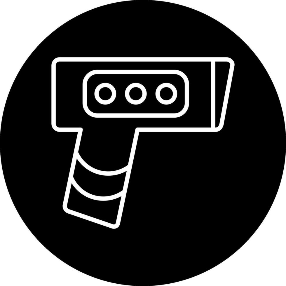 termómetro pistola vector icono