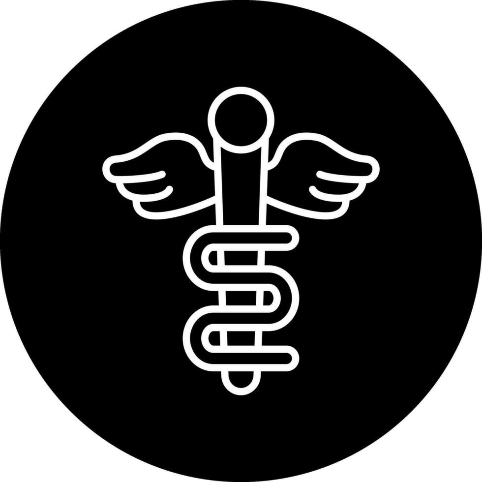 Rod Of Asclepius Vector Icon