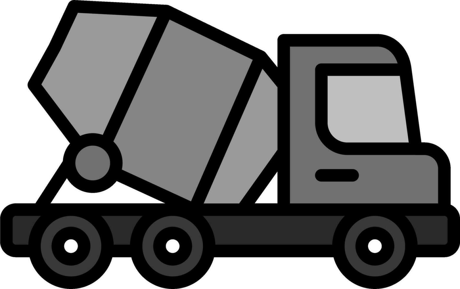 Concrete Mixer Vector Icon