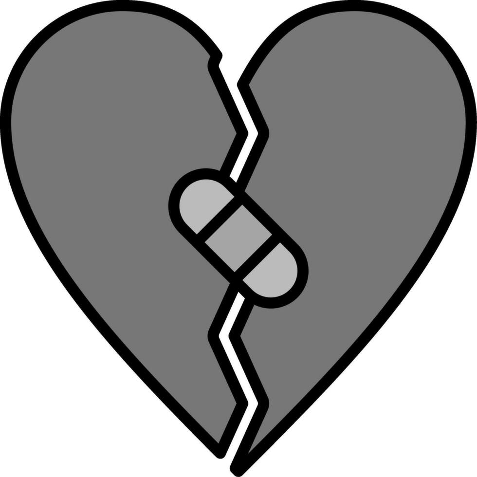 Broken Heart Vector Icon