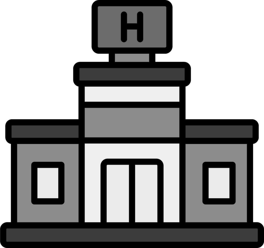 icono de vector de hospital