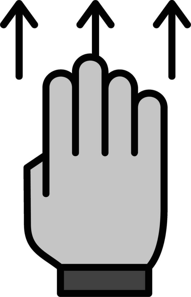 Swipe Up Vector Icon