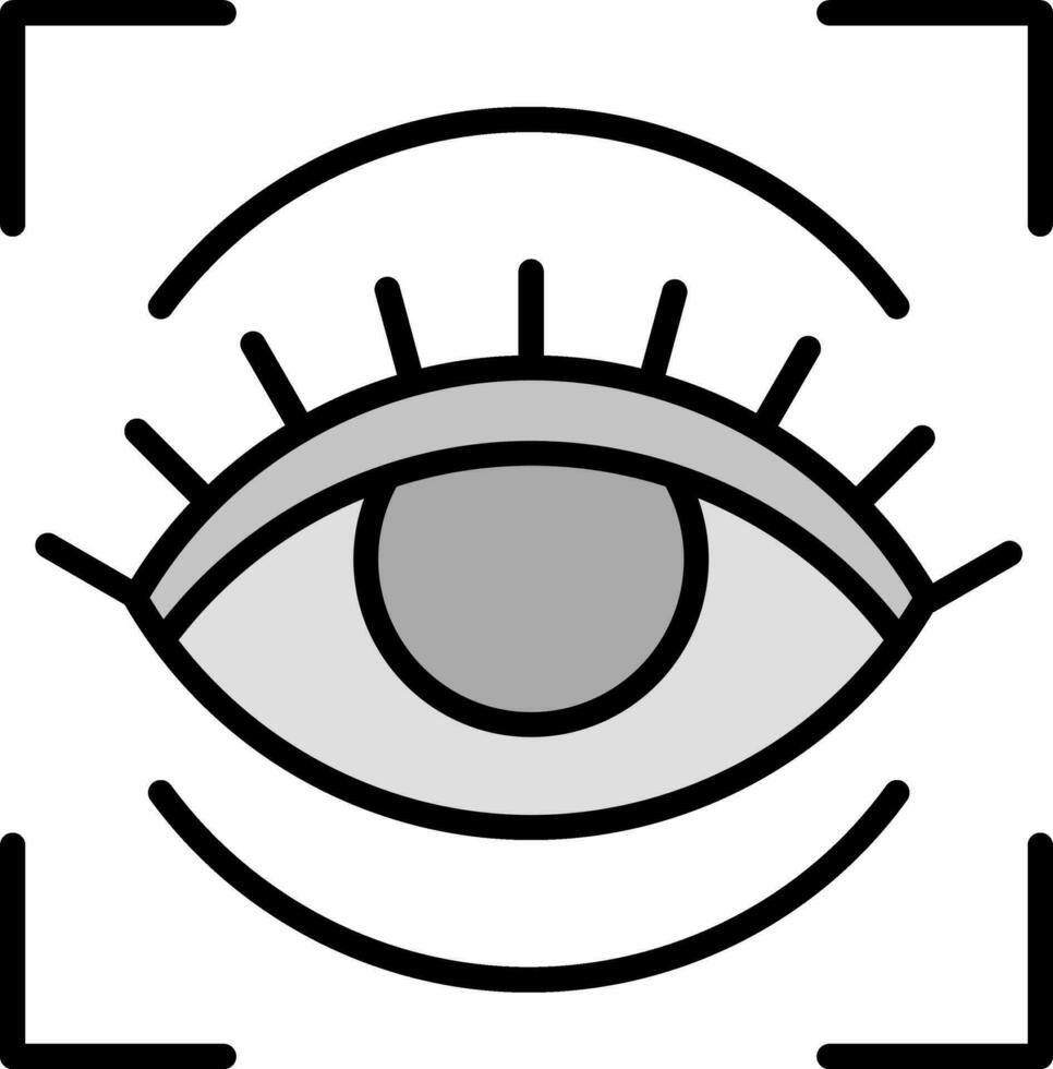 icono de vector de visión