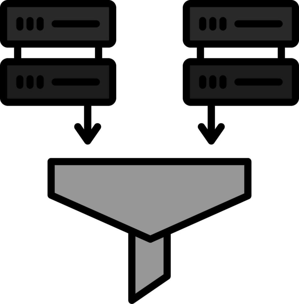 icono de vector de minería de datos