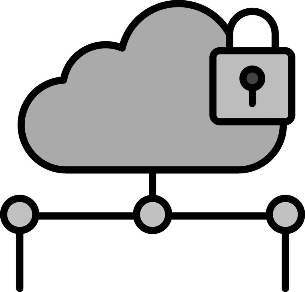 icono de vector de nube