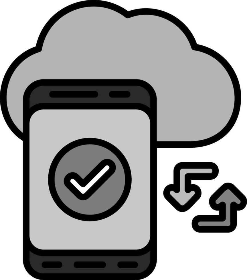 Cloud Sync Vector Icon