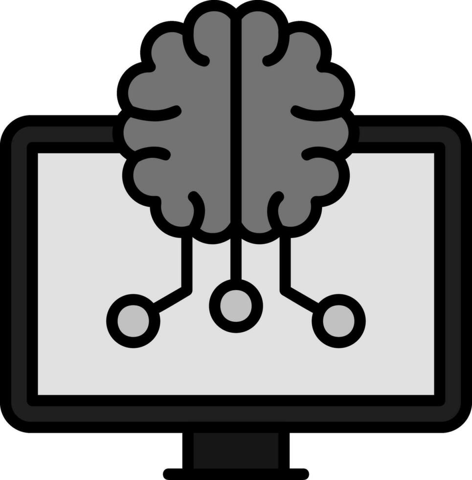 Machine Learning Vector Icon
