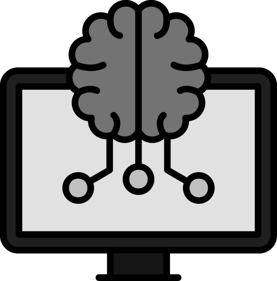 Machine Learning Vector Icon