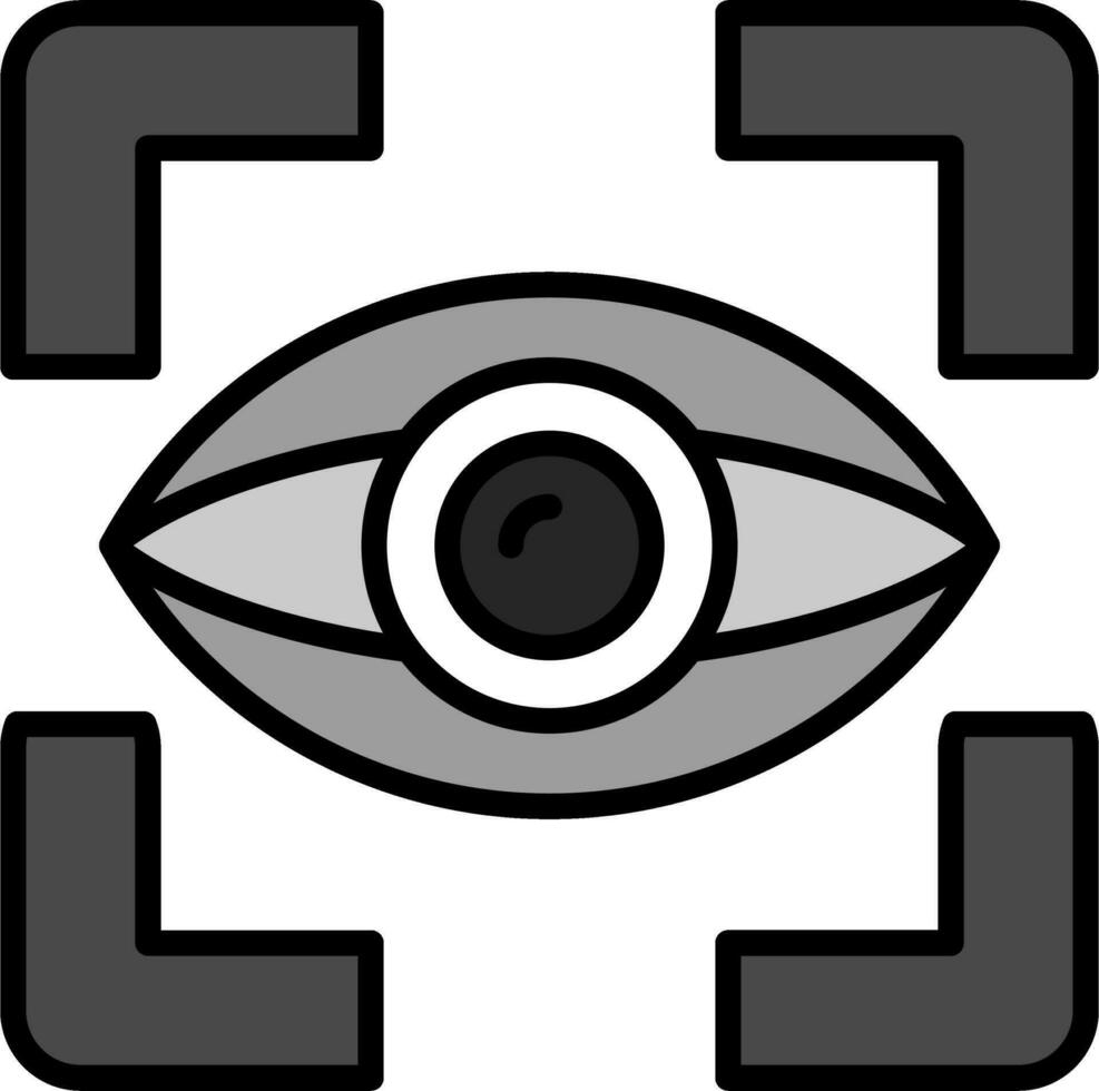 ojo rastreo vector icono