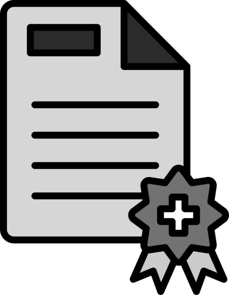 Medical Certificate Vector Icon