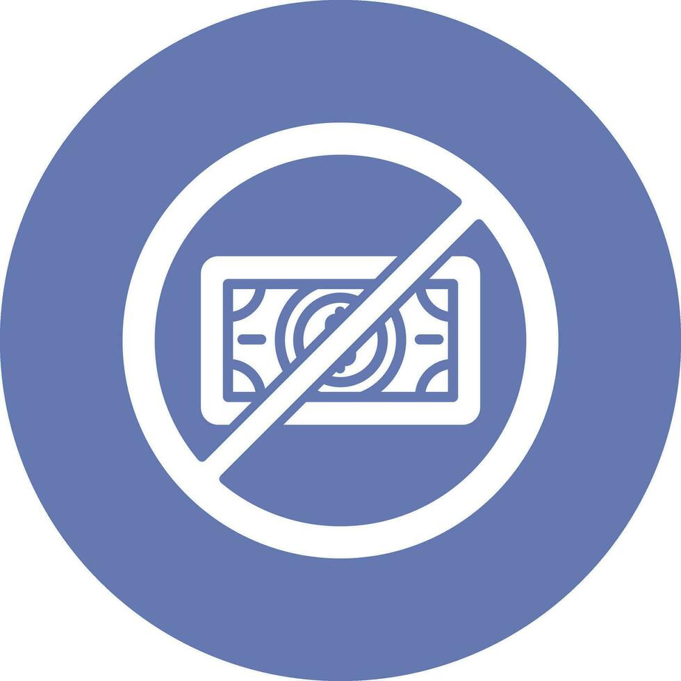 No Money Vector Icon