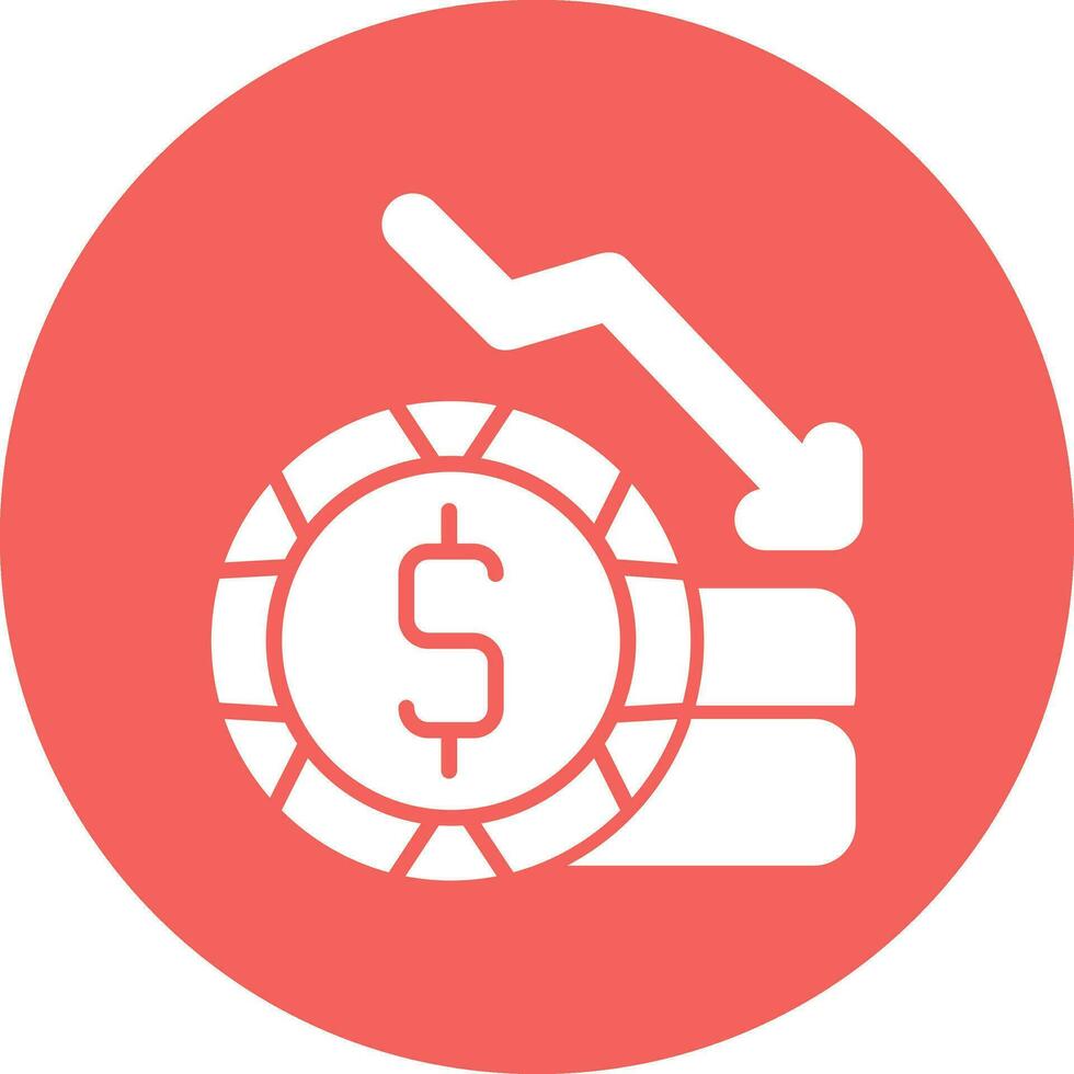 Money Loss Vector Icon