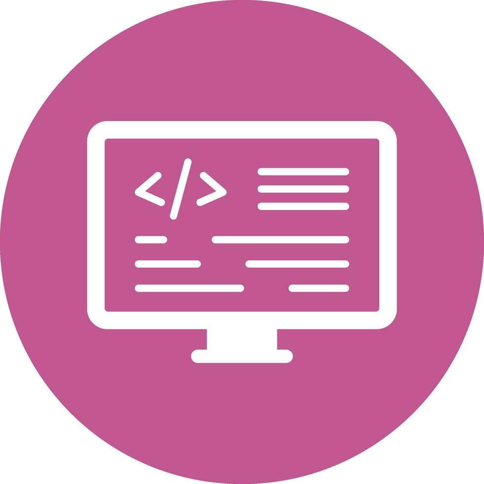 icono de vector de programación