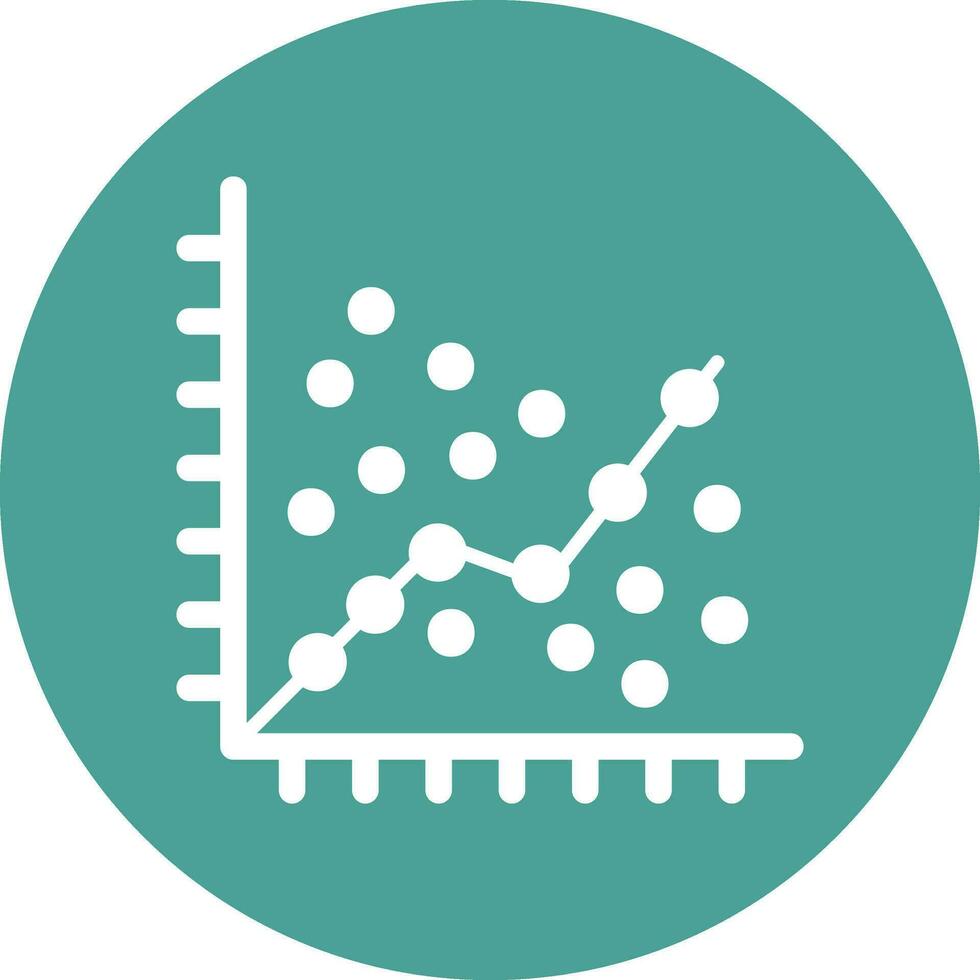 Linear Regression Vector Icon