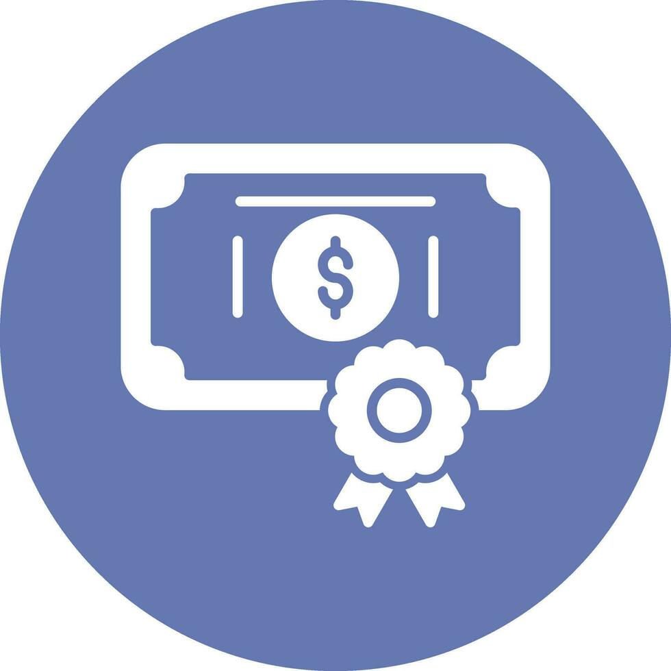 icono de vector de certificado