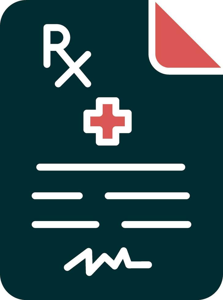 Medical Prescription Vector Icon