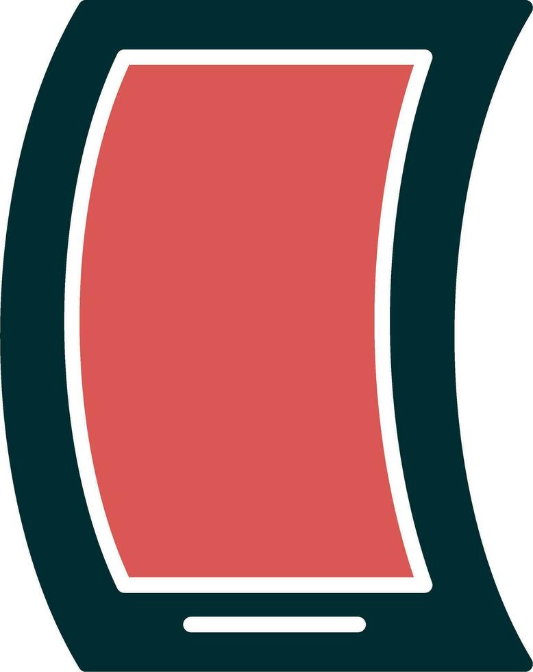 Flexible Mobile Phone Vector Icon