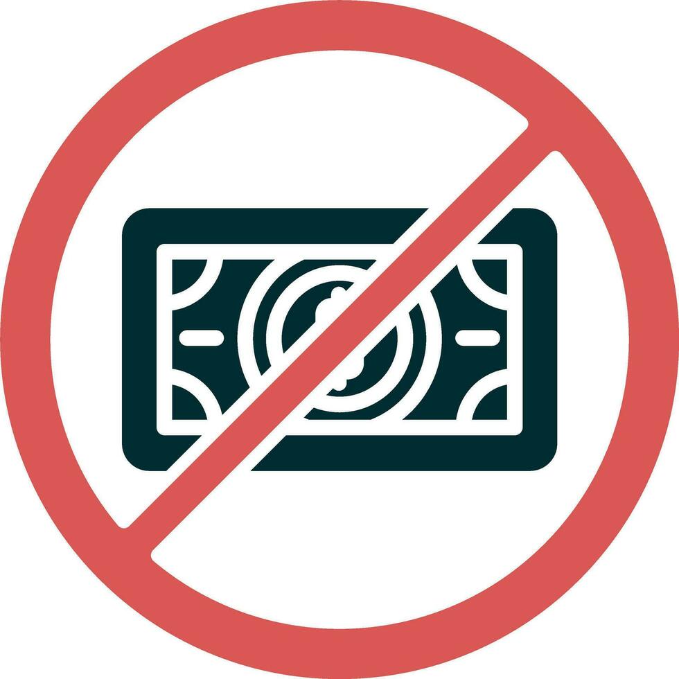 No Money Vector Icon