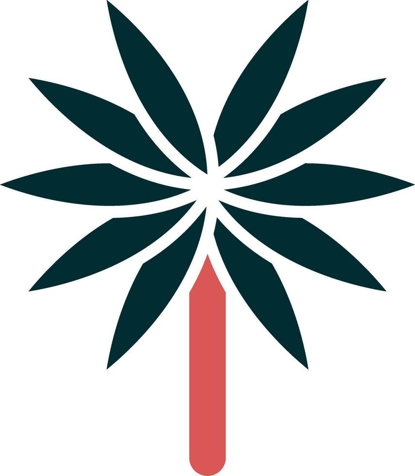 Spider Plant Vector Icon