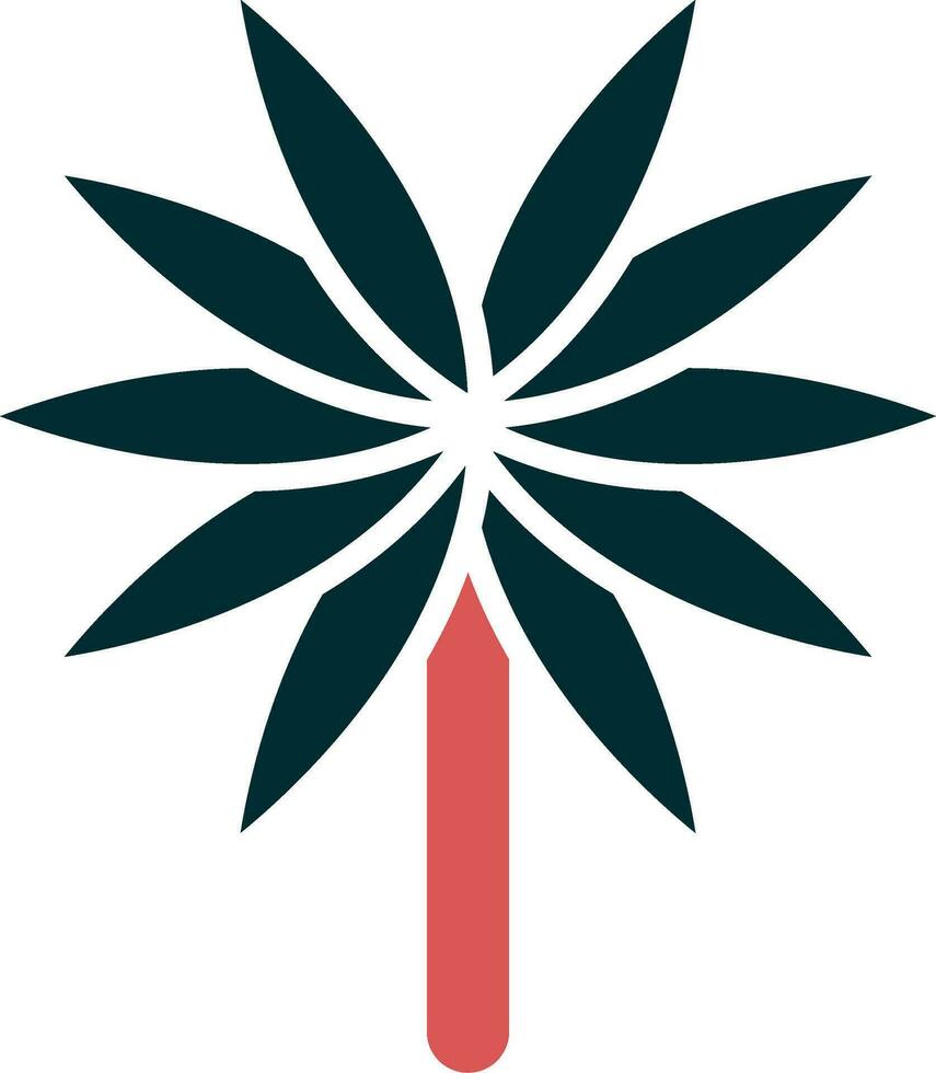 Spider Plant Vector Icon