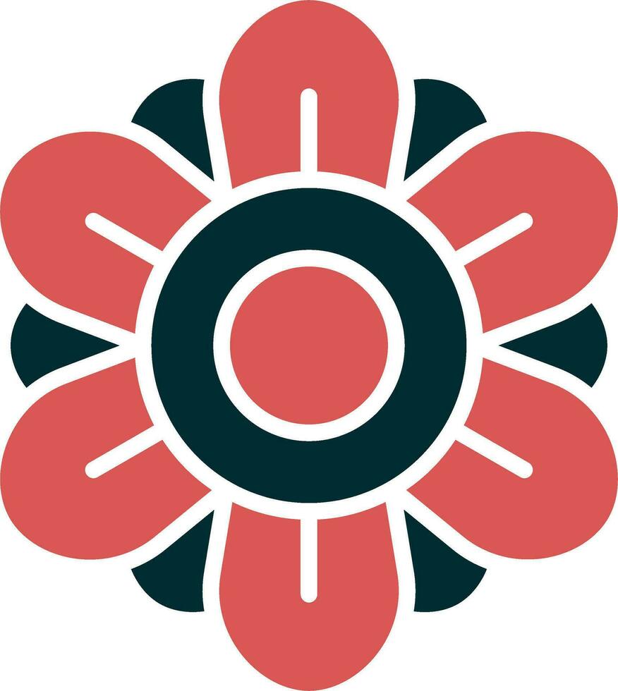 Dahlia Vector Icon