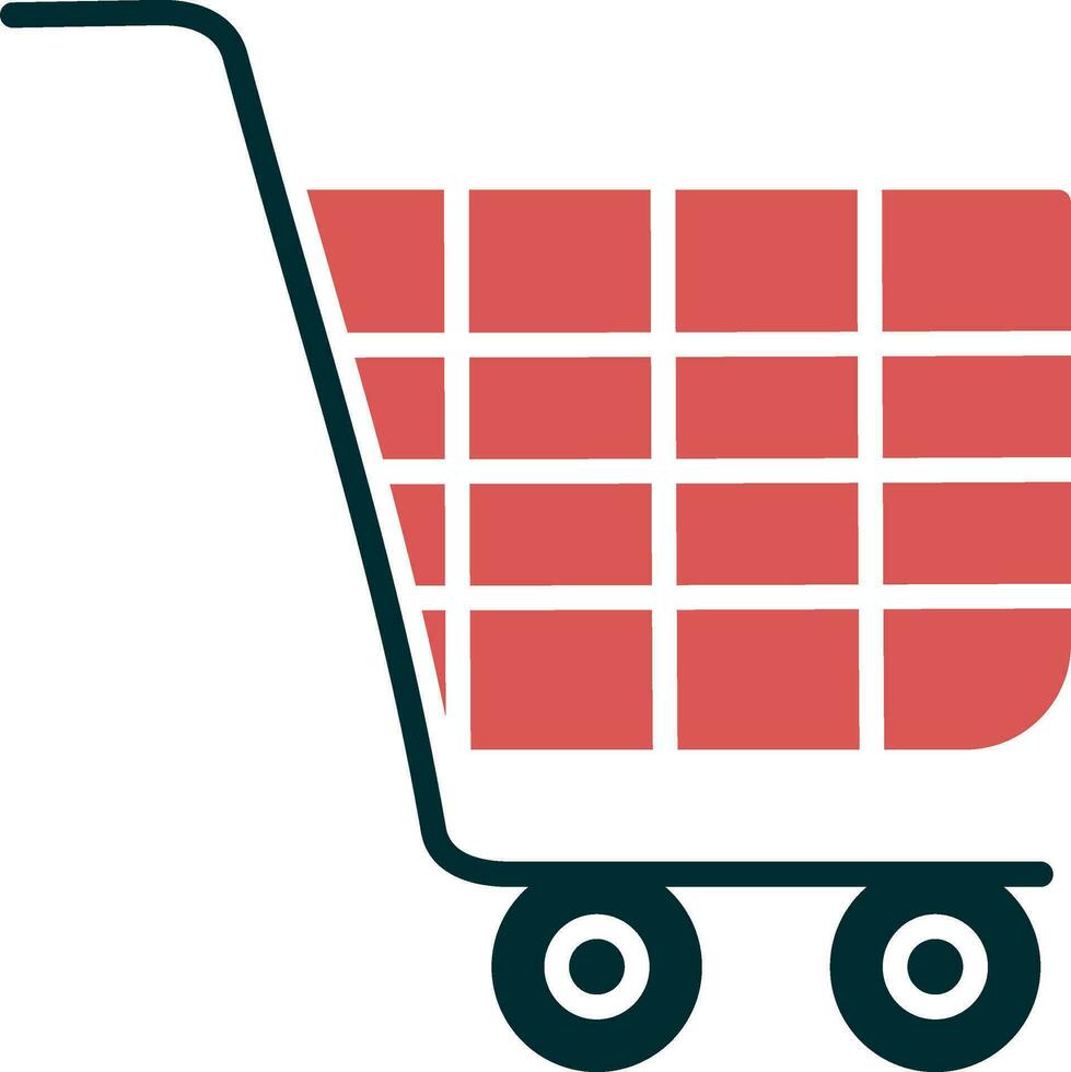 icono de vector de carrito de compras