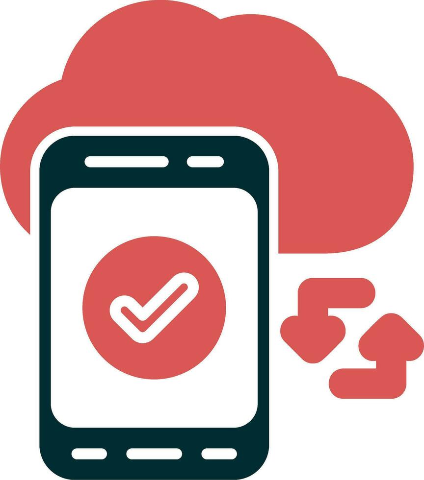 Cloud Sync Vector Icon