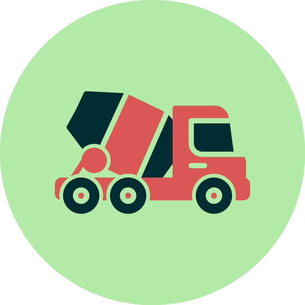 Concrete Mixer Vector Icon