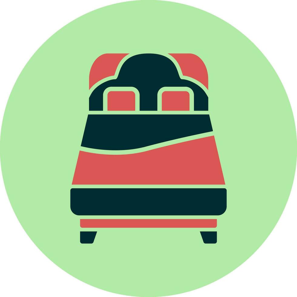 Queen Bed Vector Icon