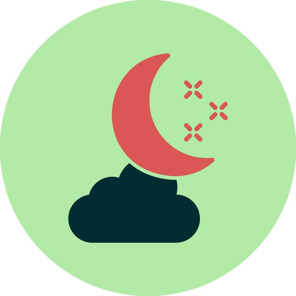 icono de vector de noche