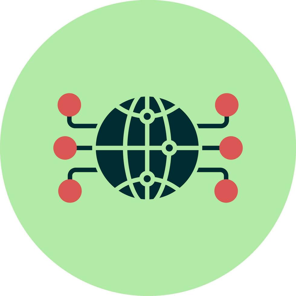 Global Network Vector Icon