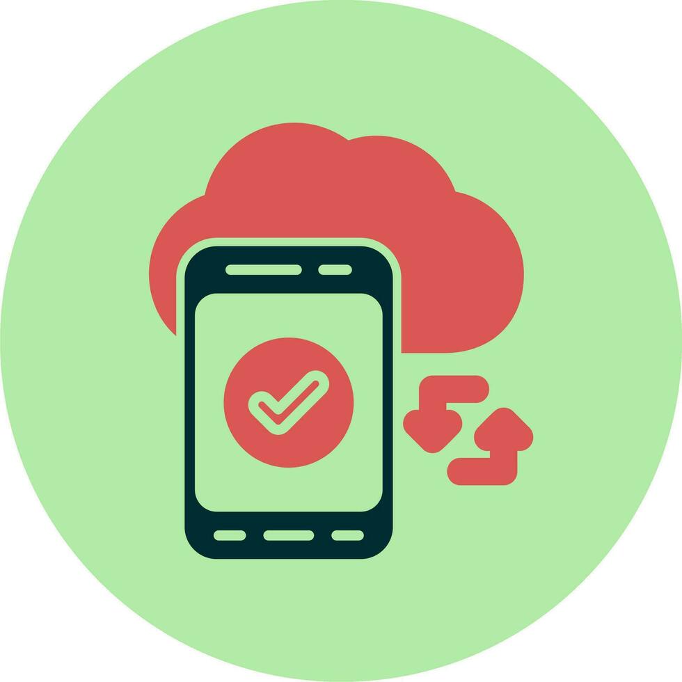 Cloud Sync Vector Icon