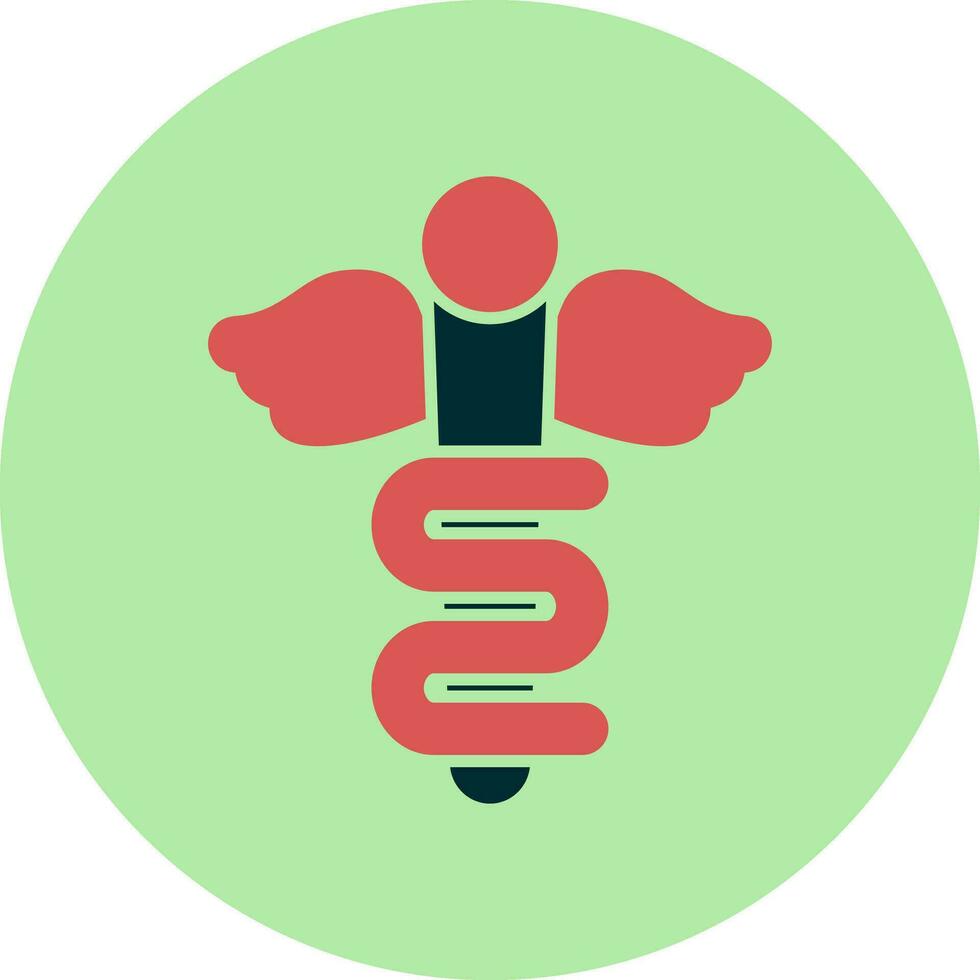 Rod Of Asclepius Vector Icon