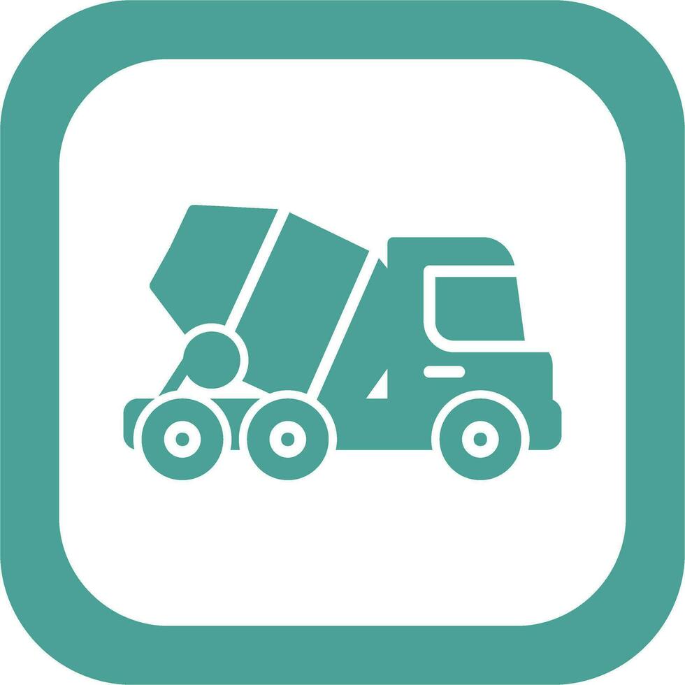 Concrete Mixer Vector Icon