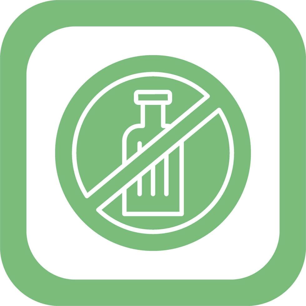 No Alcohol Vector Icon