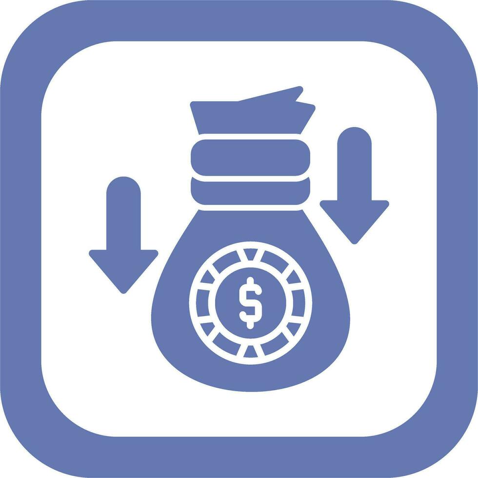 Money Loss Vector Icon