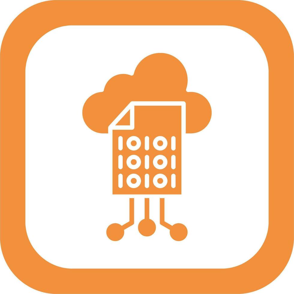 icono de vector de nube