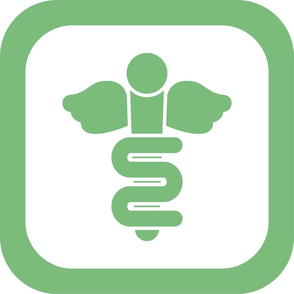 Rod Of Asclepius Vector Icon