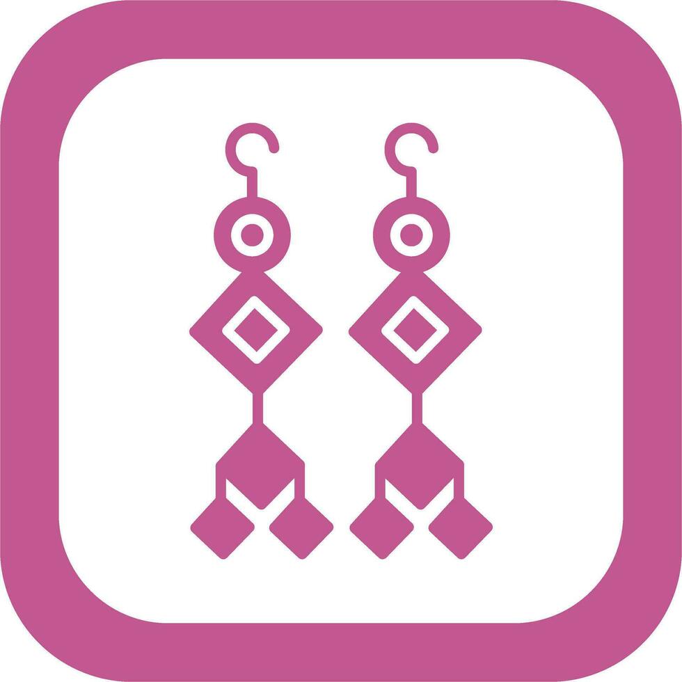 Earrings Vector Icon