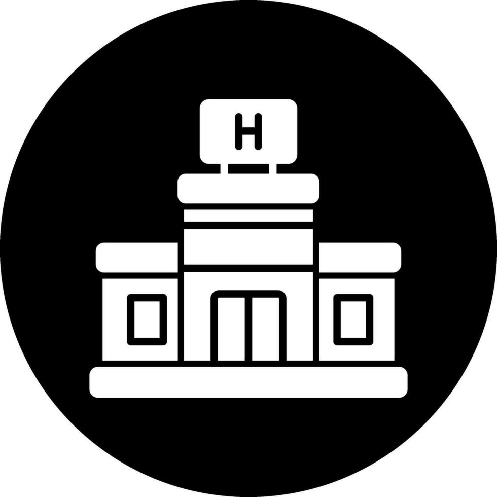 icono de vector de hospital