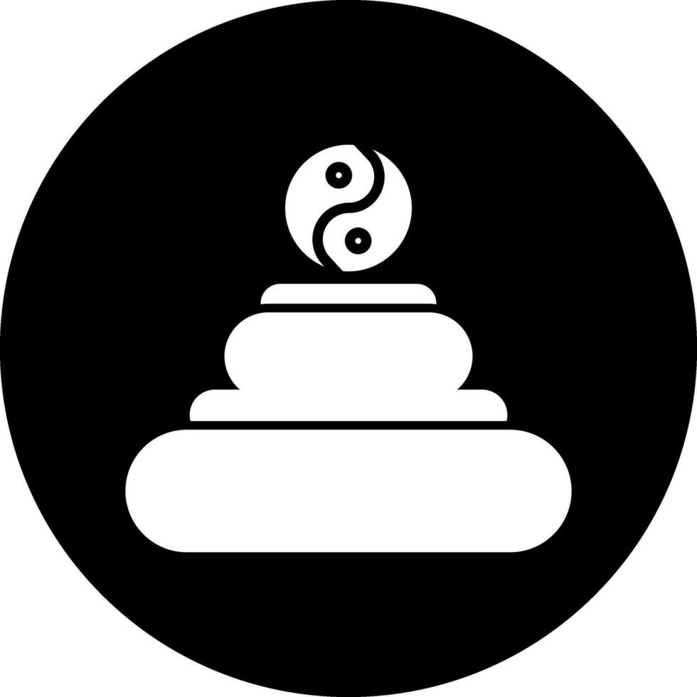 icono de vector de meditación