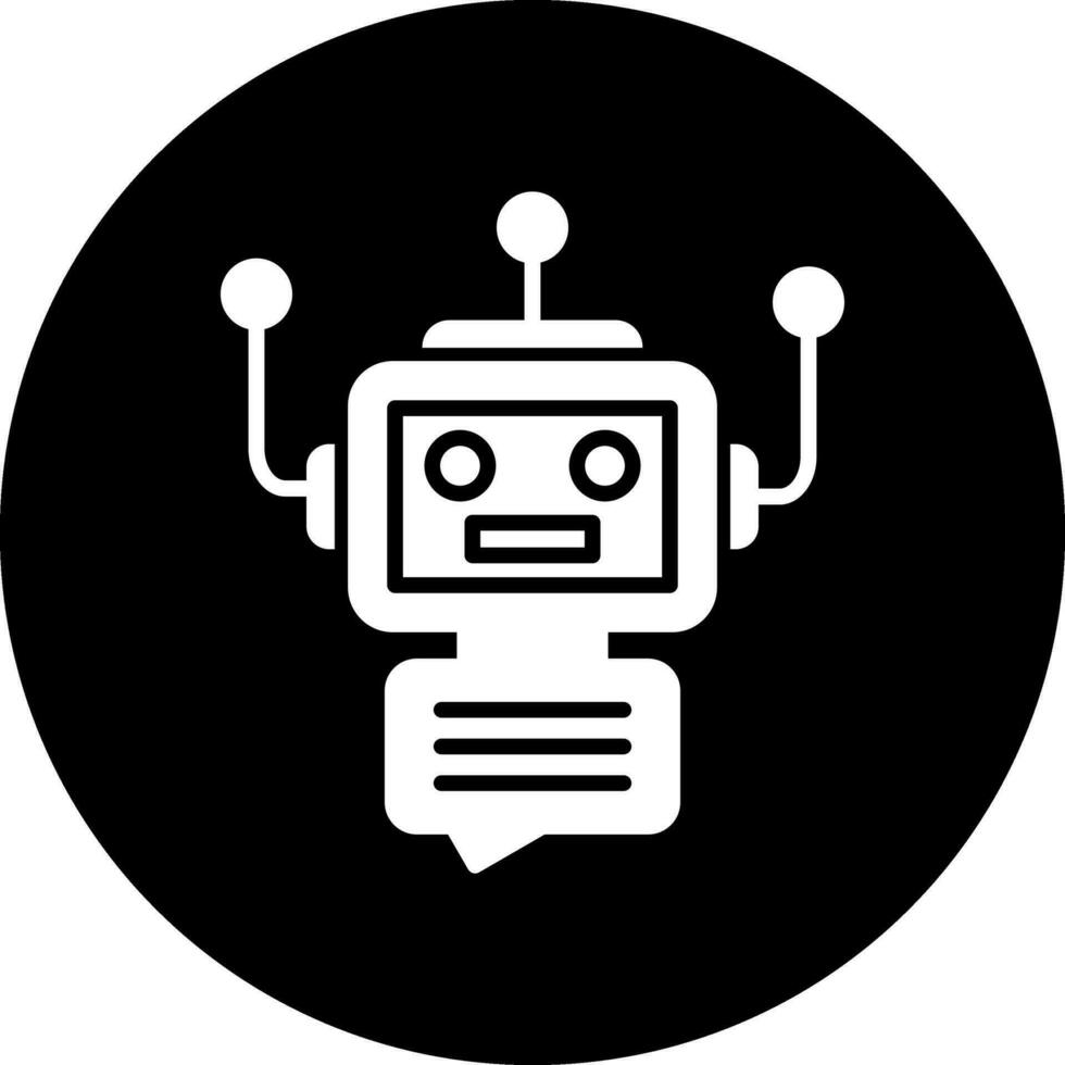 icono de vector de chatbot