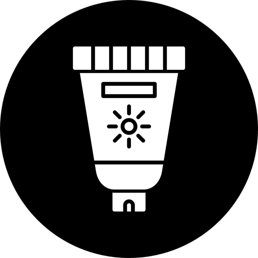 icono de vector de protector solar