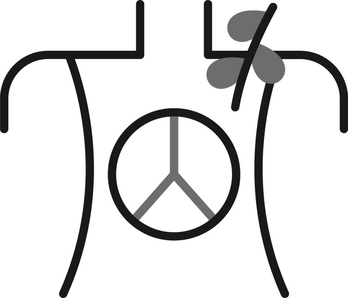 icono de vector de paz