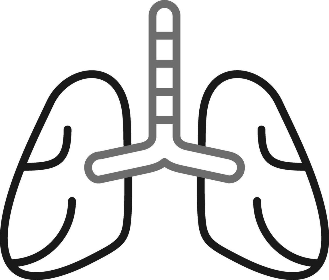 icono de vector de pulmones